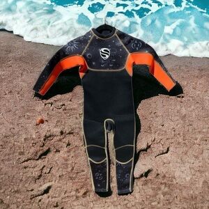 🌊NEW (w/tag) Slinx Full Body 2.5mm Neoprene Back Zipper Wetsuit Boy's Size XL